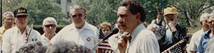 Specter and supporters at a 1996 presidential campaign event.
